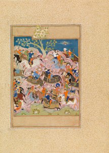 Escena de batalla de Persian School